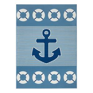 Kindervloerkleed Take a Cruise polypropeen - blauw - 80 x 150 cm