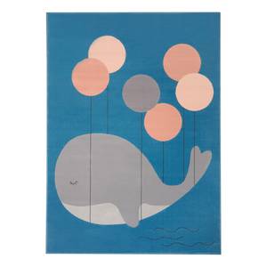 Tapis enfant Whale Buddy Polypropylène - Bleu ciel - 160 x 220 cm