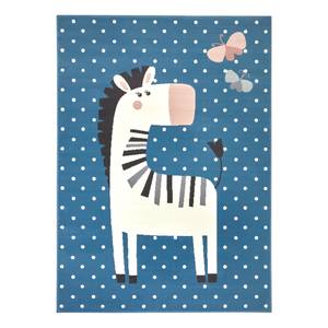 Tapis enfant Zebra Funny Polypropylène - Bleu ciel - 160 x 220 cm