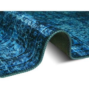 Laagpolig vloerkleed Giberville Polyester - Donkerblauw - 160 x 230 cm