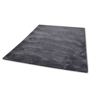 Hoogpolig vloerkleed Cozy Uni kunstvezels - Antraciet - 65 x 135 cm