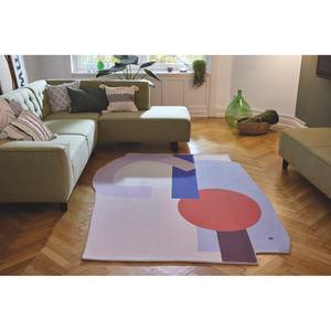 Laagpolig vloerkleed Shapes Nine kunstvezels - meerdere kleuren - 137 x 173 cm