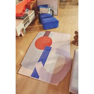 Laagpolig vloerkleed Shapes Nine kunstvezels - meerdere kleuren - 137 x 173 cm