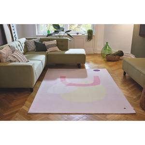 Laagpolig vloerkleed Shapes Six kunstvezels - Roze - 140 x 200 cm