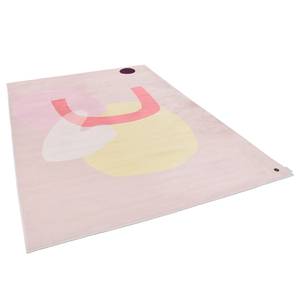 Laagpolig vloerkleed Shapes Six kunstvezels - Roze - 140 x 200 cm