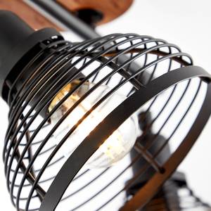 Plafondlamp Avia ijzer/massief grenenhout - Aantal lichtbronnen: 4