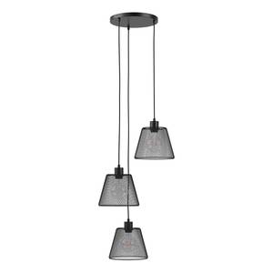 Suspension Le Vigan Fer - 3 ampoule - Noir