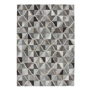 Kurzflorteppich Lavish 310 Leder - Grau - 80 x 150 cm