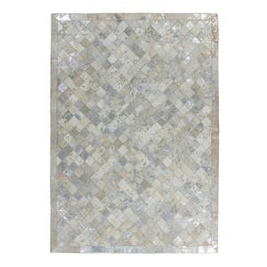 Kurzflorteppich Lavish 210 Leder - Silber - 160 x 230 cm