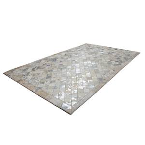 Tapis Lavish 210 Cuir - Argenté - 120 x 170 cm