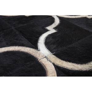 Kurzflorteppich Lavish 310 Leder - Schwarz - 80 x 150 cm