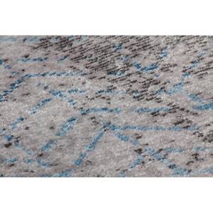 Laagpolig vloerkleed Antigua 300 kunstvezels - grijs/turquoise - 120 x 170 cm