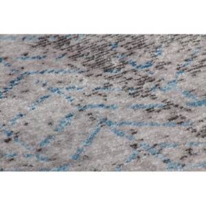 Tapis Antigua 300 Fibres synthétiques - Gris / Turquoise - 80 x 150 cm