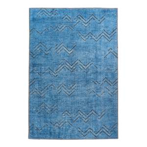 Laagpolig vloerkleed Antique 325 kunstvezels - Blauw - 80 x 150 cm