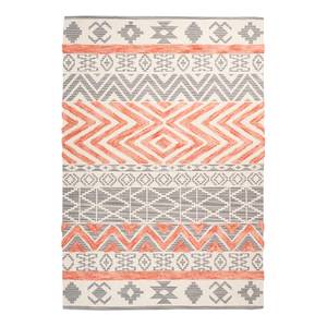 Laagpolig vloerkleed Ethnie 100 textielmix - grijs/natuur - 160 x 230 cm