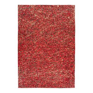 Laagpolig vloerkleed Finish 100 leer - Rood - 80 x 150 cm