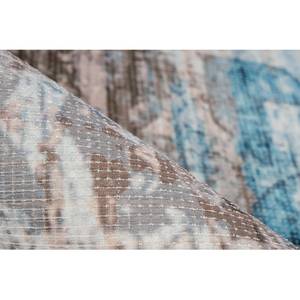 Laagpolig vloerkleed Indiana 300 textielmix - blauw/bruin - 120 x 170 cm