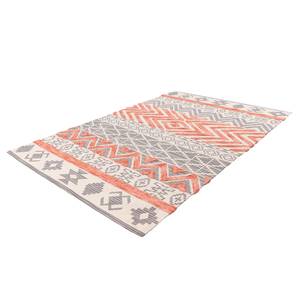 Laagpolig vloerkleed Ethnie 100 textielmix - grijs/natuur - 200 x 290 cm
