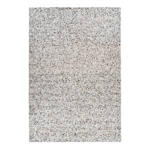 Kurzflorteppich Finish 100 Leder - Silber - 80 x 150 cm