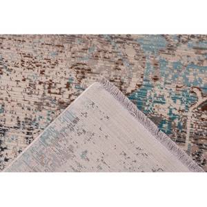 Tapis Anouk 325 Fibres synthétiques - Taupe / turquoise - 120 x 170 cm