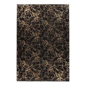 Tapis épais Bijou 225 Fibres synthétiques - Noir / Doré - 200 x 290 cm