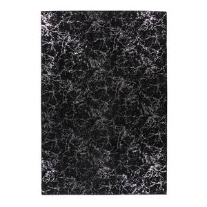 Tapis épais Bijou 225 Fibres synthétiques - Noir / Argenté - 160 x 230 cm