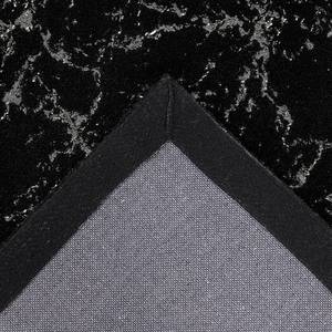 Hoogpolig vloerkleed Bijou 225 kunstvezels - Zwart/zilverkleurig - 160 x 230 cm