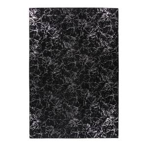 Tapis épais Bijou 225 Fibres synthétiques - Noir / Argenté - 80 x 150 cm