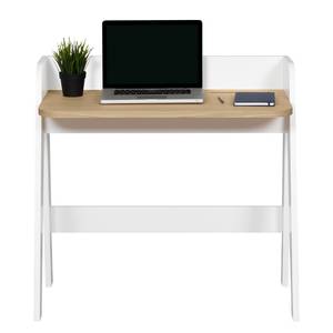 Bureau Fiore honingraatpaneel - eikenhout/wit