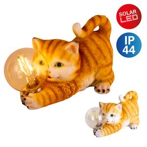 LED-Solarleuchte Katze Glas / Polyethylen - 1-flammig