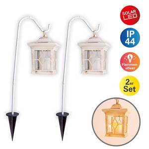 LED-grondspies Laterne (set van 3) polycarbonaat/ijzer - 1 lichtbron