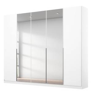 Armoire à portes battantes Alabama Blanc alpin - 226 x 229 cm - Basic - Avec portes miroir