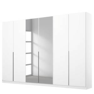 Armoire à portes battantes Alabama Blanc alpin - 271 x 229 cm - Basic - Avec portes miroir