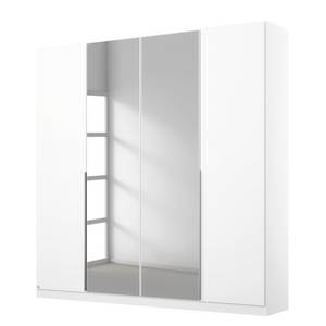 Armoire à portes battantes Alabama Blanc alpin - 181 x 210 cm - Basic - Avec portes miroir