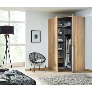 Armoire d’angle Alabama I Imitation chêne de Sonoma - Hauteur : 229 cm - Sans portes miroir