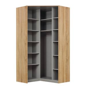 Armoire d’angle Alabama I Imitation chêne de Sonoma - Hauteur : 229 cm - Sans portes miroir