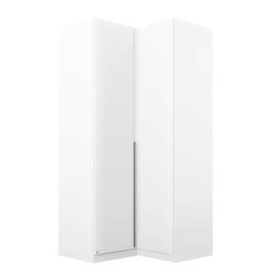 Armoire d’angle Alabama II Blanc alpin - Hauteur : 210 cm - Sans portes miroir