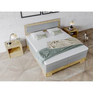 Lit boxspring Atlas Gris lumineux - 180 x 200cm