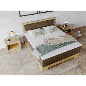 Boxspringbett Atlas Braun - 200 x 200cm