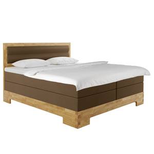 Letto boxspring Atlas Marrone - 200 x 200cm