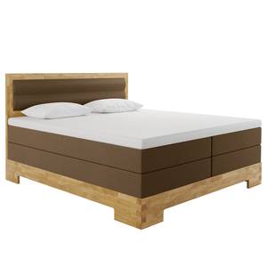 Lit boxspring Atlas Marron - 200 x 200cm