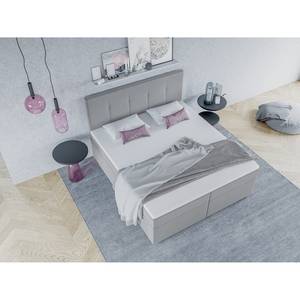 Lit boxspring Harrisa Gris lumineux - 180 x 200cm