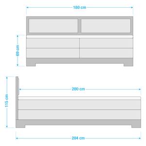 Letto boxspring Amal 180 x 200cm