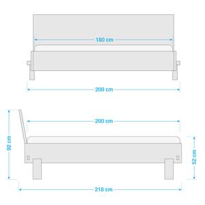 Houten bed Saint Davids Wild eikenhout - 180 x 200cm