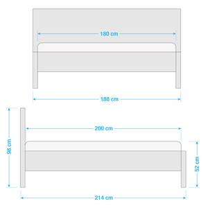 Houten bed Albon Kernbeuken - 180 x 200cm