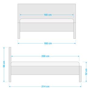 Houten bed Tanville Kernbeuken - 160 x 200cm