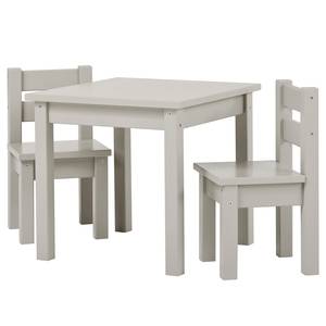 Table et chaises Mads (3 éléments) Gris