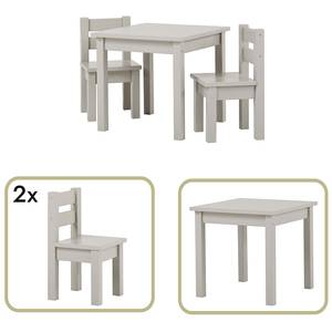 Table et chaises Mads (3 éléments) Gris