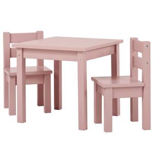 Table et chaises Mads (3 éléments) Rose
