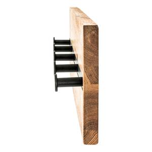 Wandkapstok Oderen II Bruin - Massief hout - 60 x 15 x 6 cm